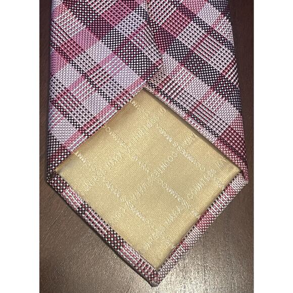 Countess Mara Pink Hand Made 100% Silk Men’s Neck Tie Made In China - Picture 2 of 10